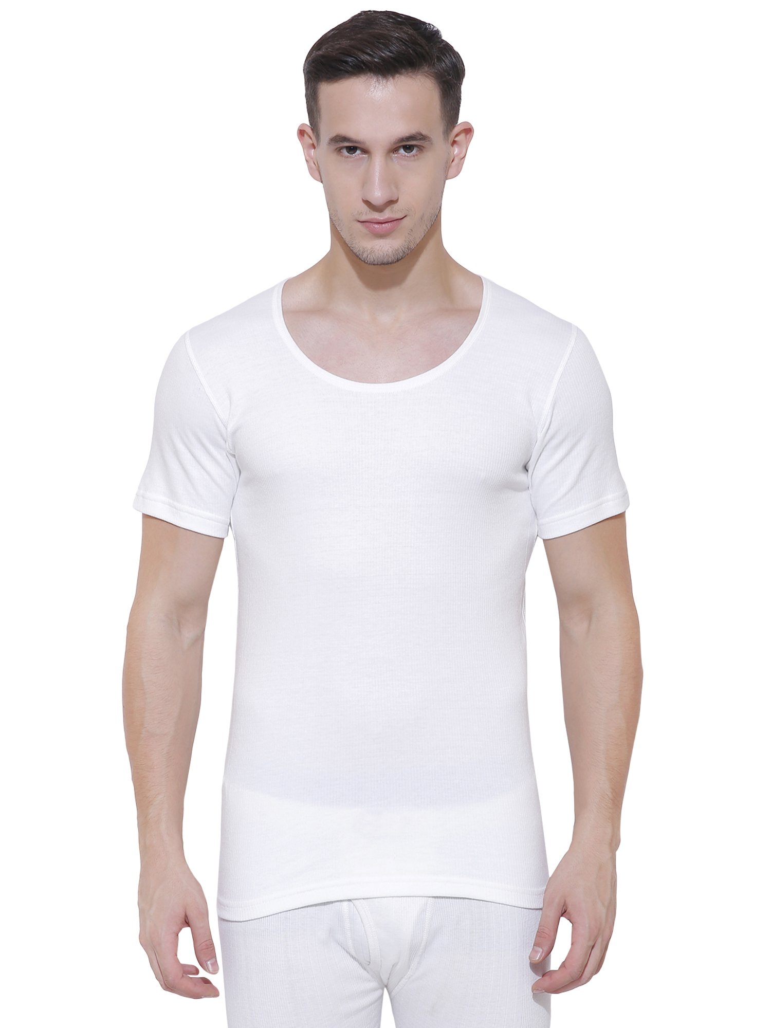 Bodycare Off White Solid Men Thermal Top