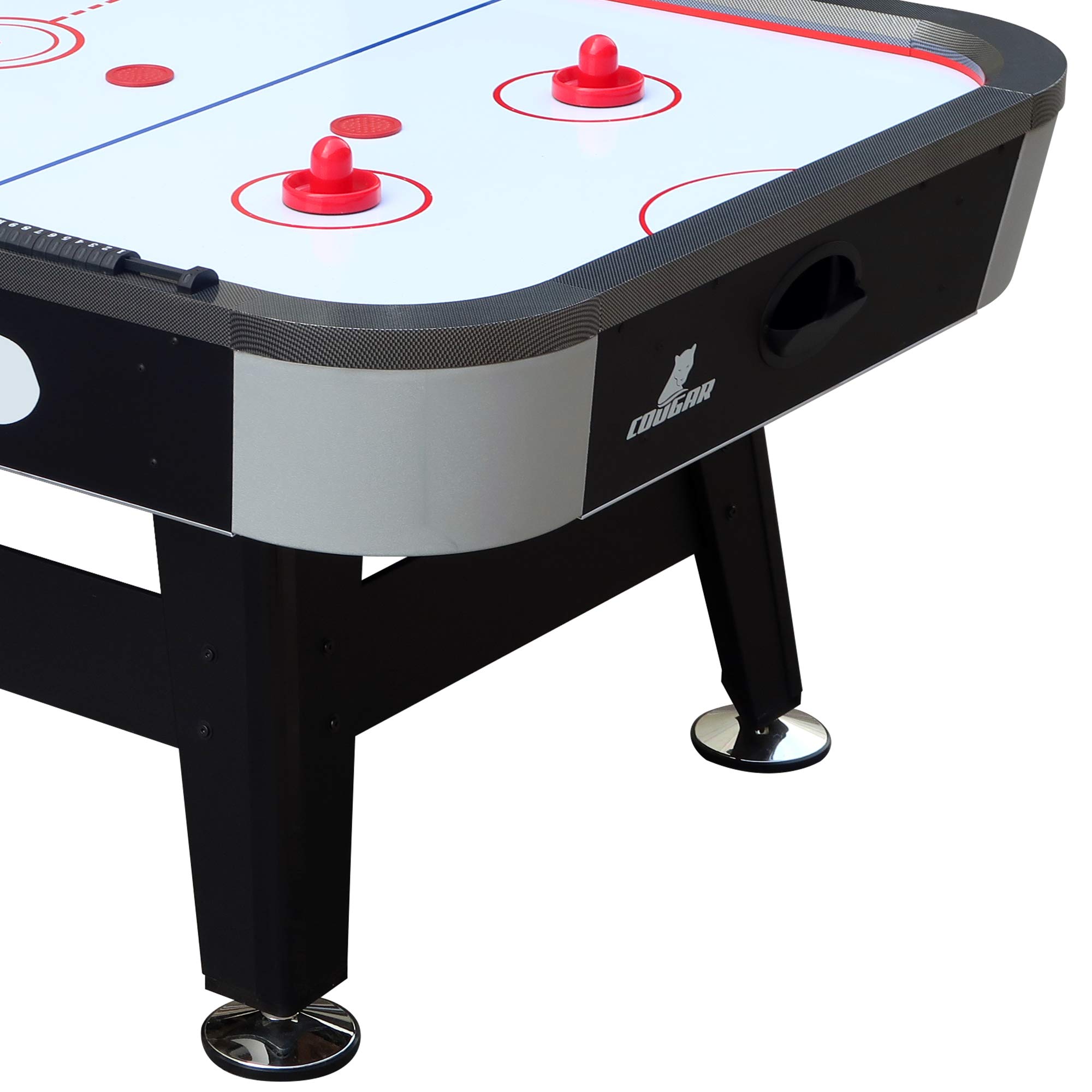 Cougar Super Scoop Mesa de Air Hockey 7ft | airhockey Table/Juego de Mesa Interior con Ventilador y Accesorios para ninos y Adultos