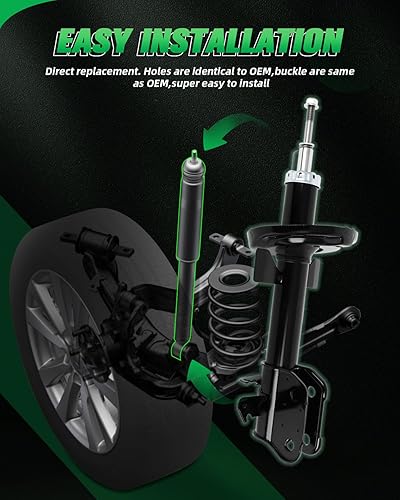 Miniatura 5 de SCITOO - Amortiguador delantero para Honda compatible con amortiguadores Honda Odyssey 2011-2012 3340098 72560 3340099 72561 - Juego de 2 piezas
