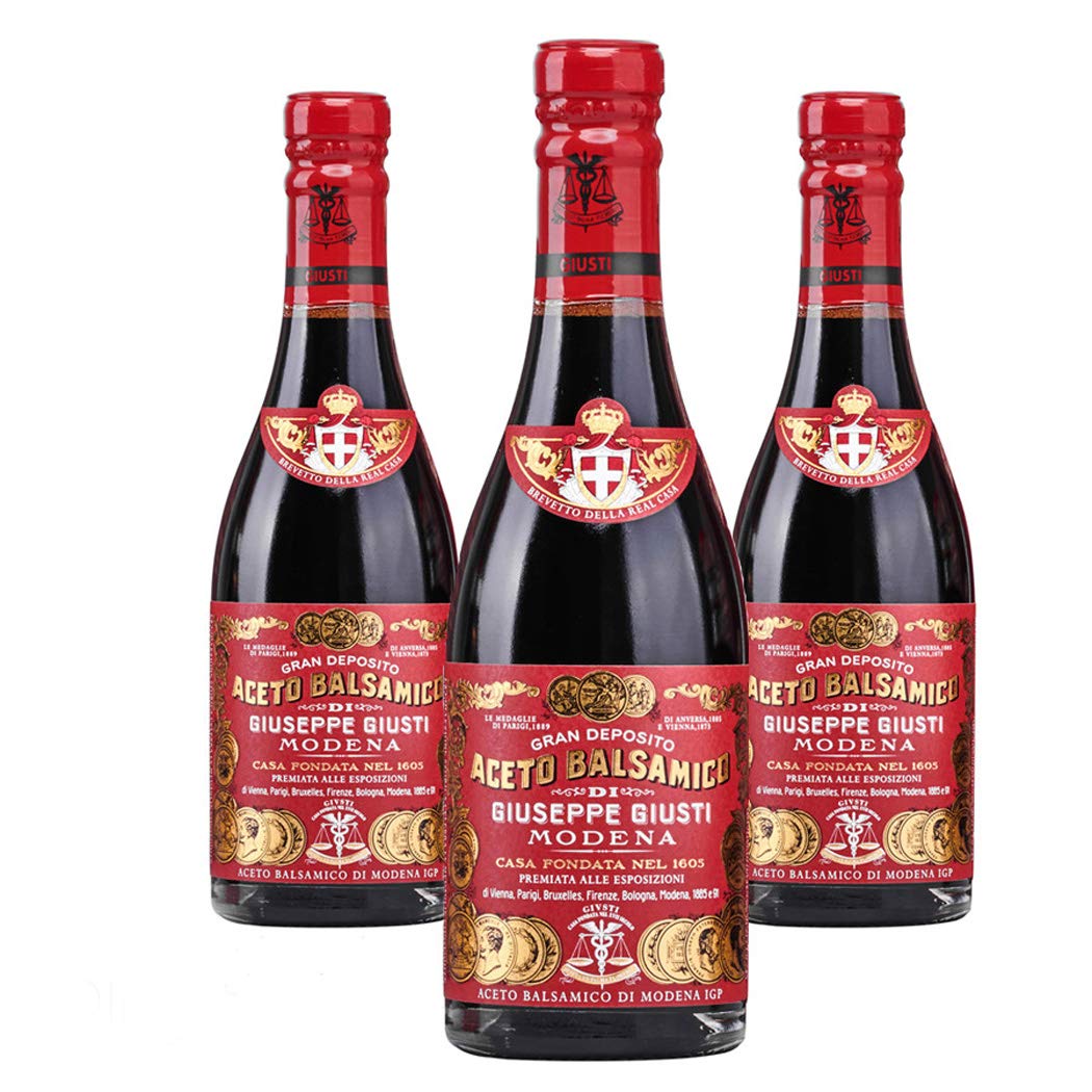 Aceto Balsamico 3 Medaglie Oro Riccardo Giusti GIUSTI 250 Ml in Cottura o a Crudo