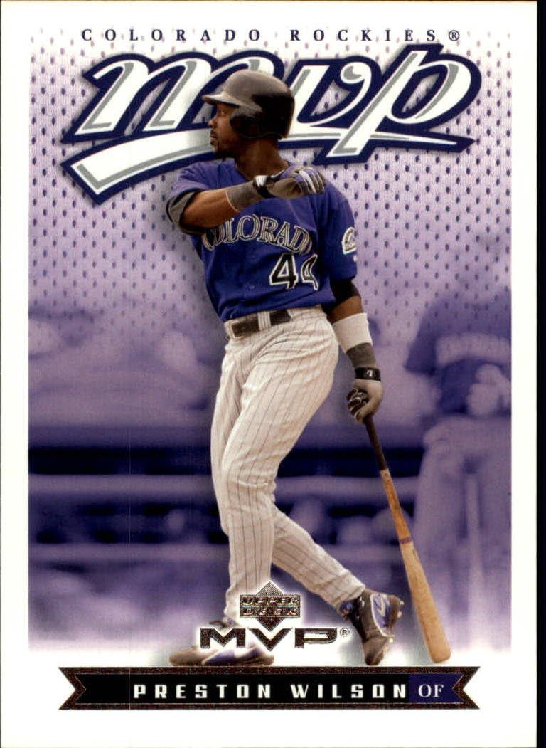 03 Upper Deck Mvp 252 Preston Wilson At Amazon S Sports Collectibles Store