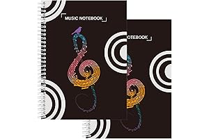 2 Pcs Blank Sheet Music Notebook, Song Writing Journals