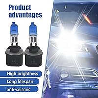 Vista 6 de Pack-2 Bombillas halógenas para automóvil, luces de conducción de cuarzo, bombillas antiniebla delanteras de 100 W, repuesto de bombilla, luces