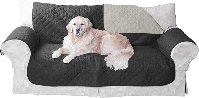 Easylife Reversible Furniture Protector, Water-Repellent Sofa Cover, Couch Cover, Settee Cover, Sofa Protector, Couch Protector for Dogs - Fully Guaranteed6495