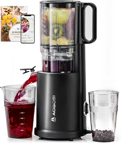 AOBOSI Extractor de zumos masticador 135mm
