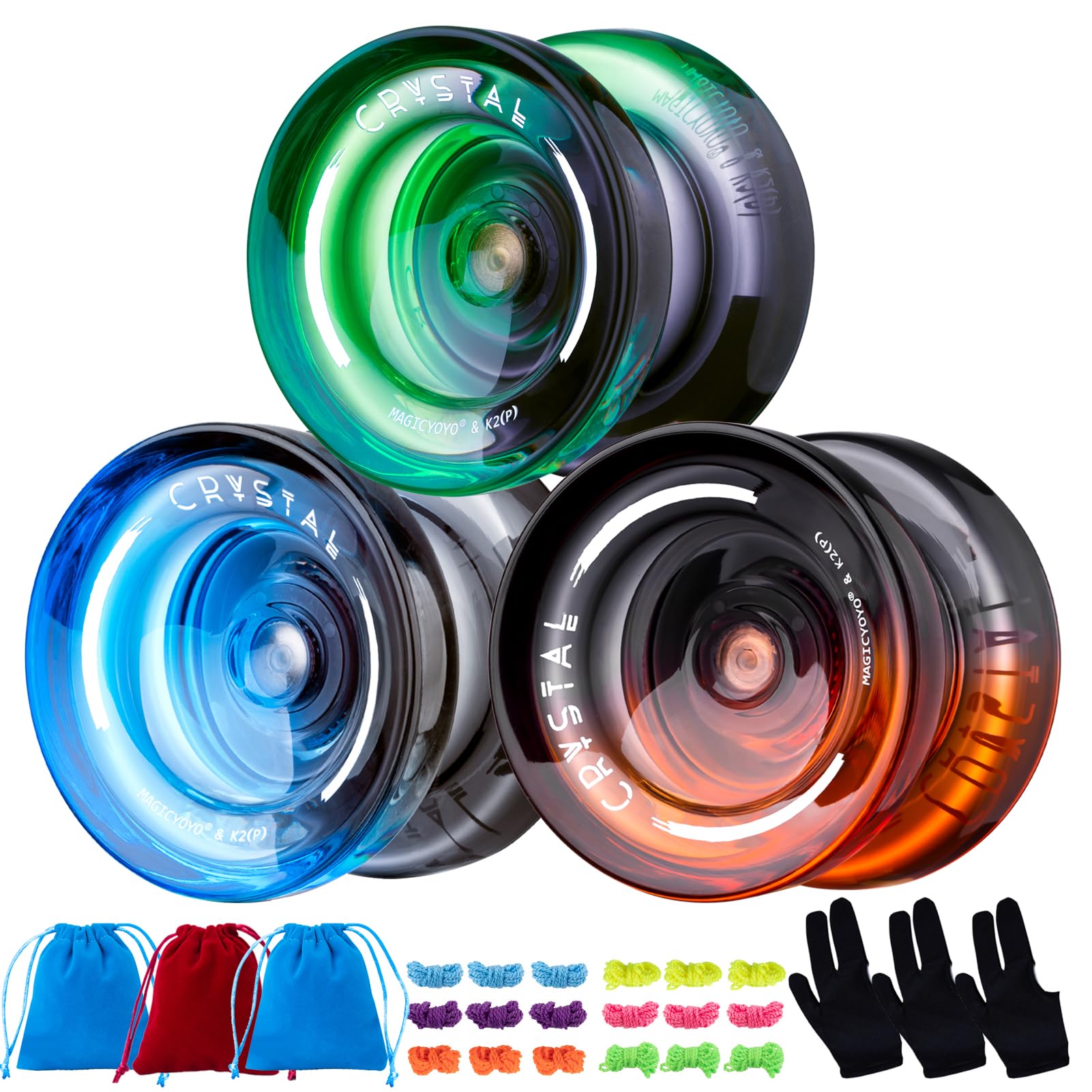 Amazon | MAGICYOYO キッズ初心者向けレスポンシブヨーヨー3点セット