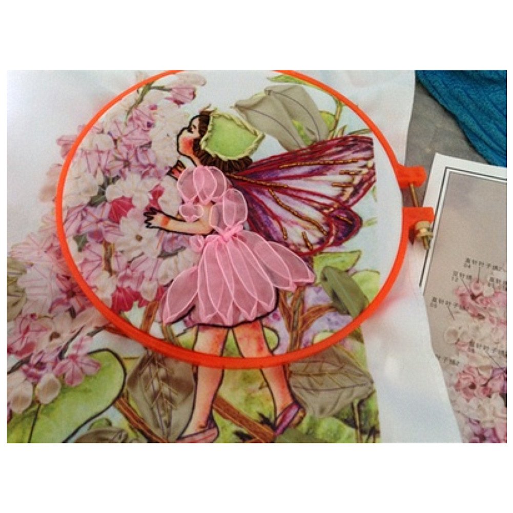 DIY Blumenband-Stickset – Europäisches Blumenarrangement Für Wanddekoration, 50x60 Cm