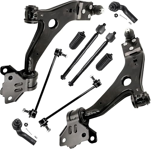 Miniatura 101 de Detroit Axle - Kit de suspensión frontal de 10 piezas para Chevy Trailblazer EXT GMC Envoy XL XUV Buick Rainier Isuzu Ascender Olds Bravada, brazos