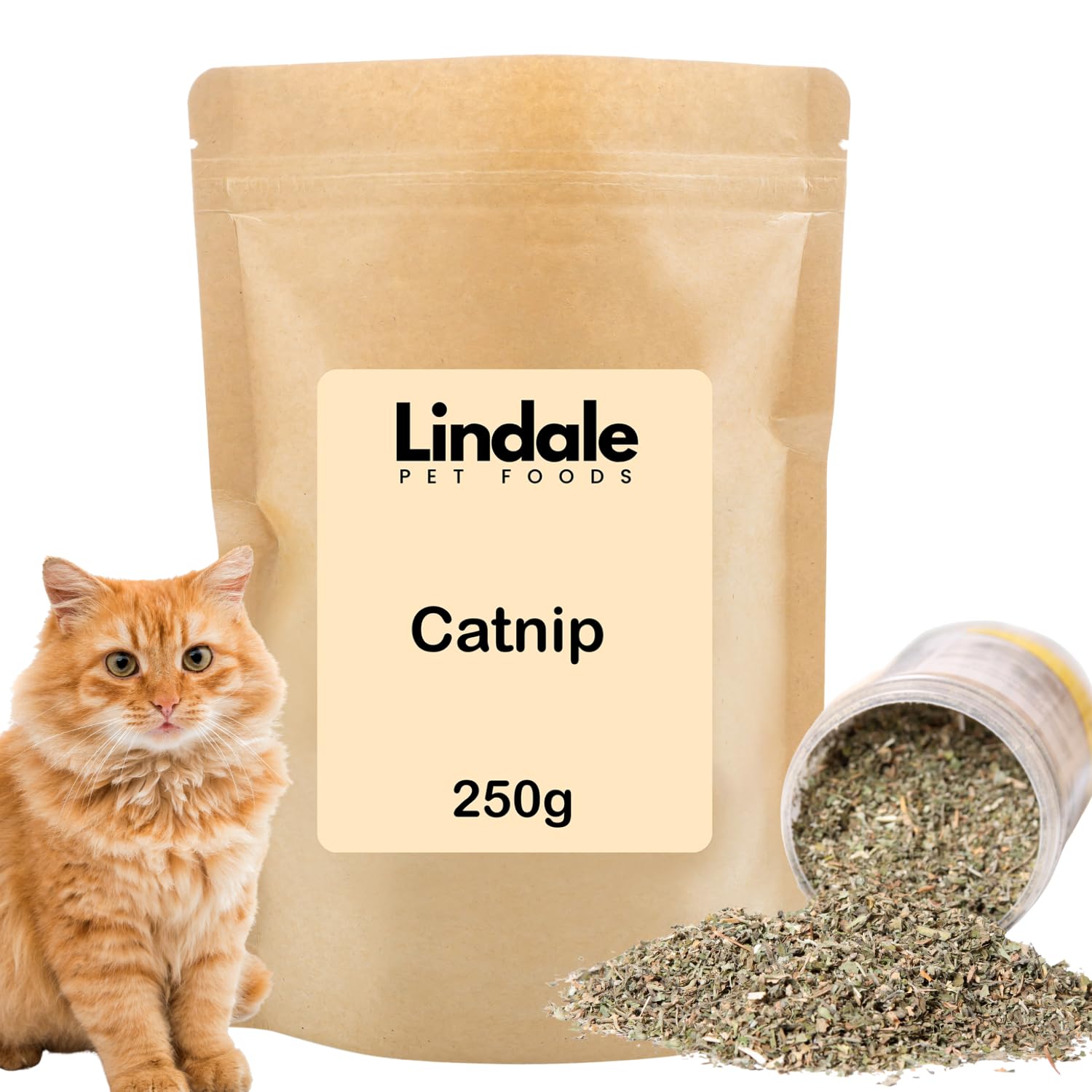 Lindale Extra Strong Catnip Herb 250g – Premium Natural Catnip for Cats – Long Lasting & Potent Pet Foods