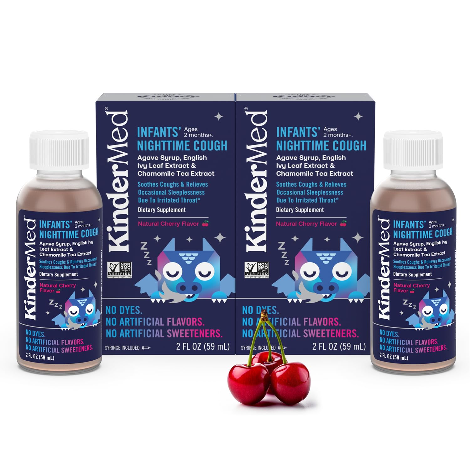 KinderMed Infants' Nighttime Cough, Cherry Flavor, 2 FL OZ