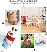Vista 7 de Zerodis Base de cesta de madera, 3 piezas ovaladas de base de madera moldeadora redonda para tejer, suministros de ganchillo para hacer manualidades