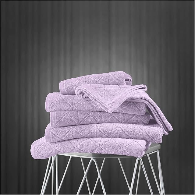 GC GAVENO CAVAILIA Luxury Towels Egyptian Cotton Thick Fluffy Hand Towels, Pack of 2, 600GSM Highly Absorbent Towel, 50x80 cm, Lavender