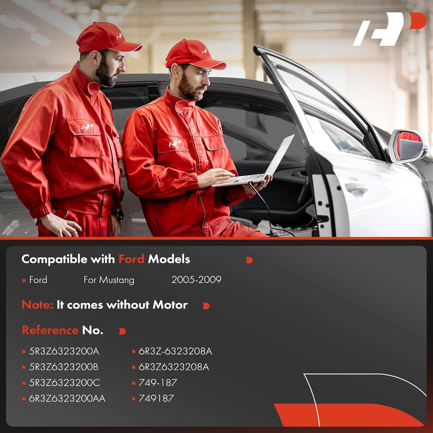 A-Premium Front Right Passenger Side Electric Power Window Regulator Without Motor Compatible with Ford Mustang 2005 2006 2007 2008 2009