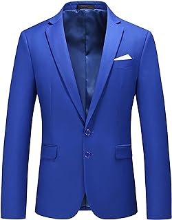 Men's Slim Fit Sport Coat Blazer Casual Formal Suit Jacket for Party Business Wedding Prom and Homecoming