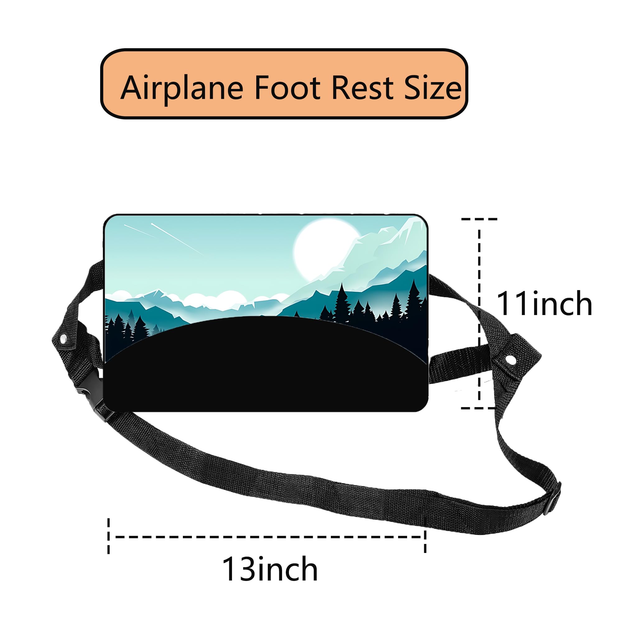 Airplane Foot Hammock Comfort Foot Hammock for Plane Travel Accessories Airplane Gadgets Good Use for Travel Essentials Office — view 5