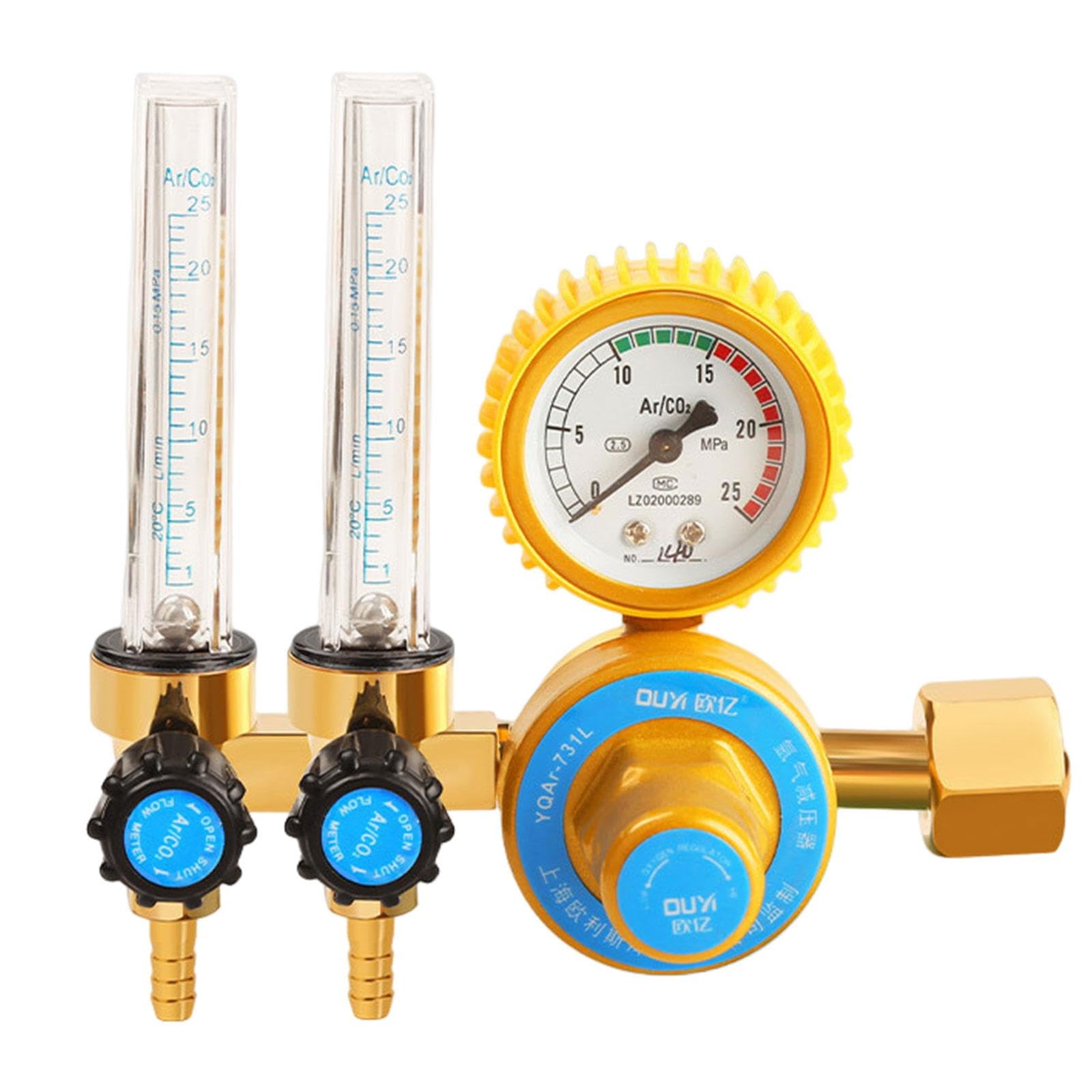 Argon / CO2 Mig Tig Flow Meter Flowmeter Gas Regulator Gauge Welding double-image-15