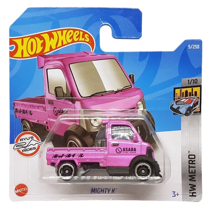 Hot Wheels - Mighty K - HW Metro 1/10 - HCW70 - Short Card - Pink - Asada - Ryu´s Rides - Mattel 2022
