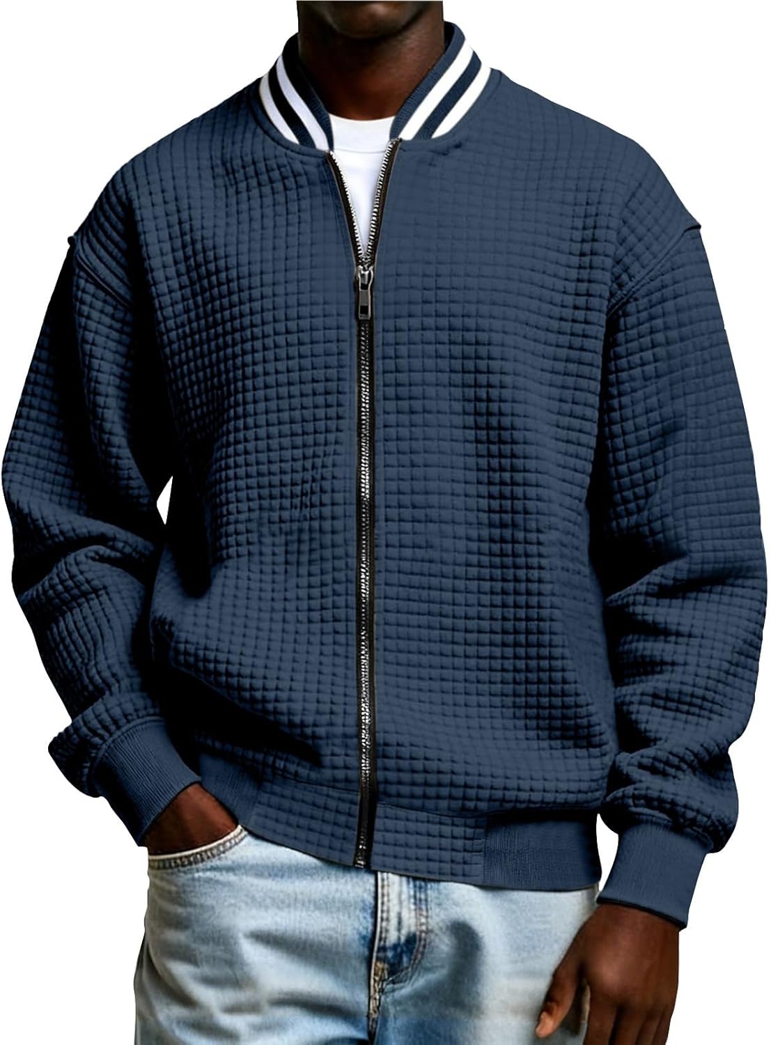 Winter Jacket Men 2025 Long Sleeve Coats Big and Tall Sweatshirt Lightweight Warm Mens Fashion Cloth
