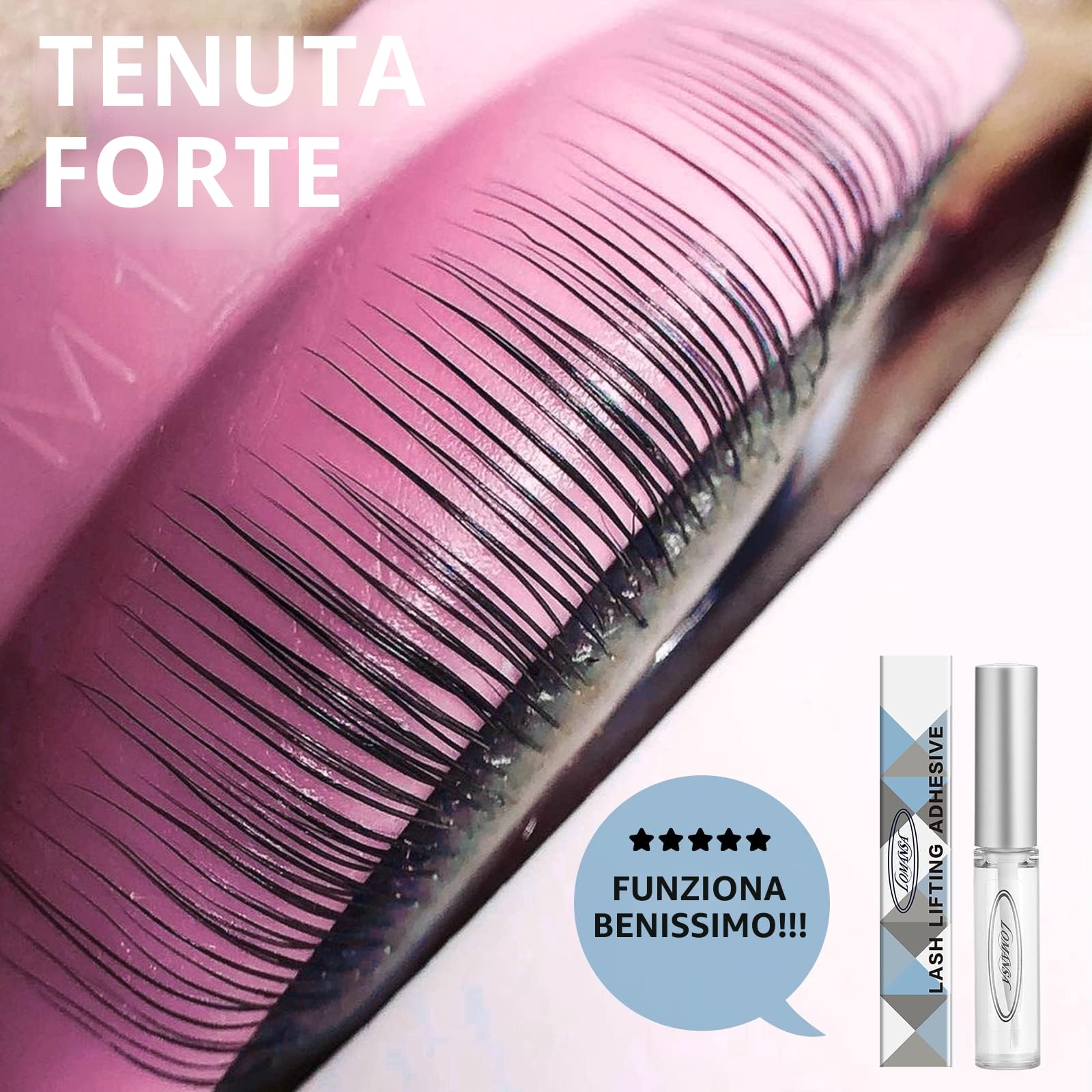 Colla Laminazione Ciglia, Colla per Laminazione Sopracciglia, Lash Lift, Sollevamento delle Ciglia(5ml)