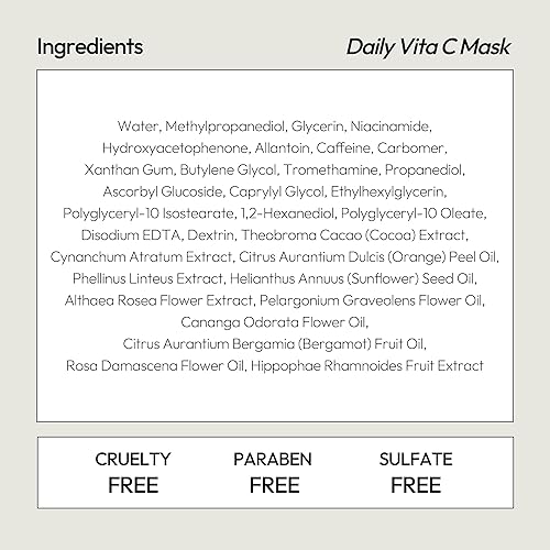 Miniatura 7 de LAPCOS Vita C - Máscara facial diaria con vitamina C para renovar la piel, favorita de la belleza coreana, paquete de 5