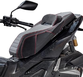 Complete Seat for ADV 160 2022 2023 2024 2025 2026 One Piece Two-up Rider Saddle Passenger Cushion Pad Red+Silver