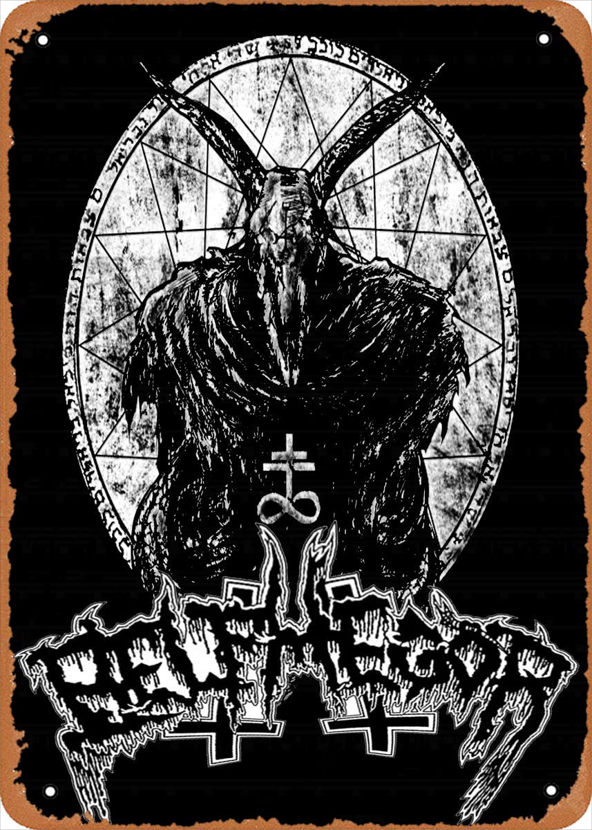 Band Obsessed Belphegor Metal Tin Sign Poster Vintage Art Wall Decor 12 x 8 inch