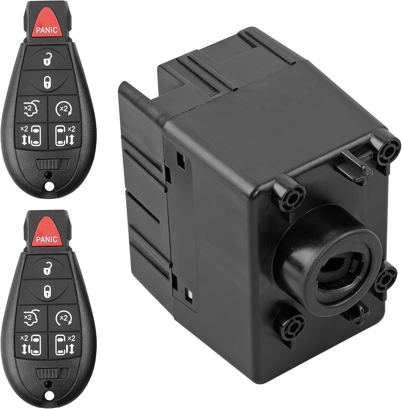 601-082 Wireless Ignition Module Switch with 2 Keys, Requires Programming | Compatible with 2011-2012 Ram 2500 3500 4500 5500, 2011-2014 Dodge Challenger, Replaces #68105739AC