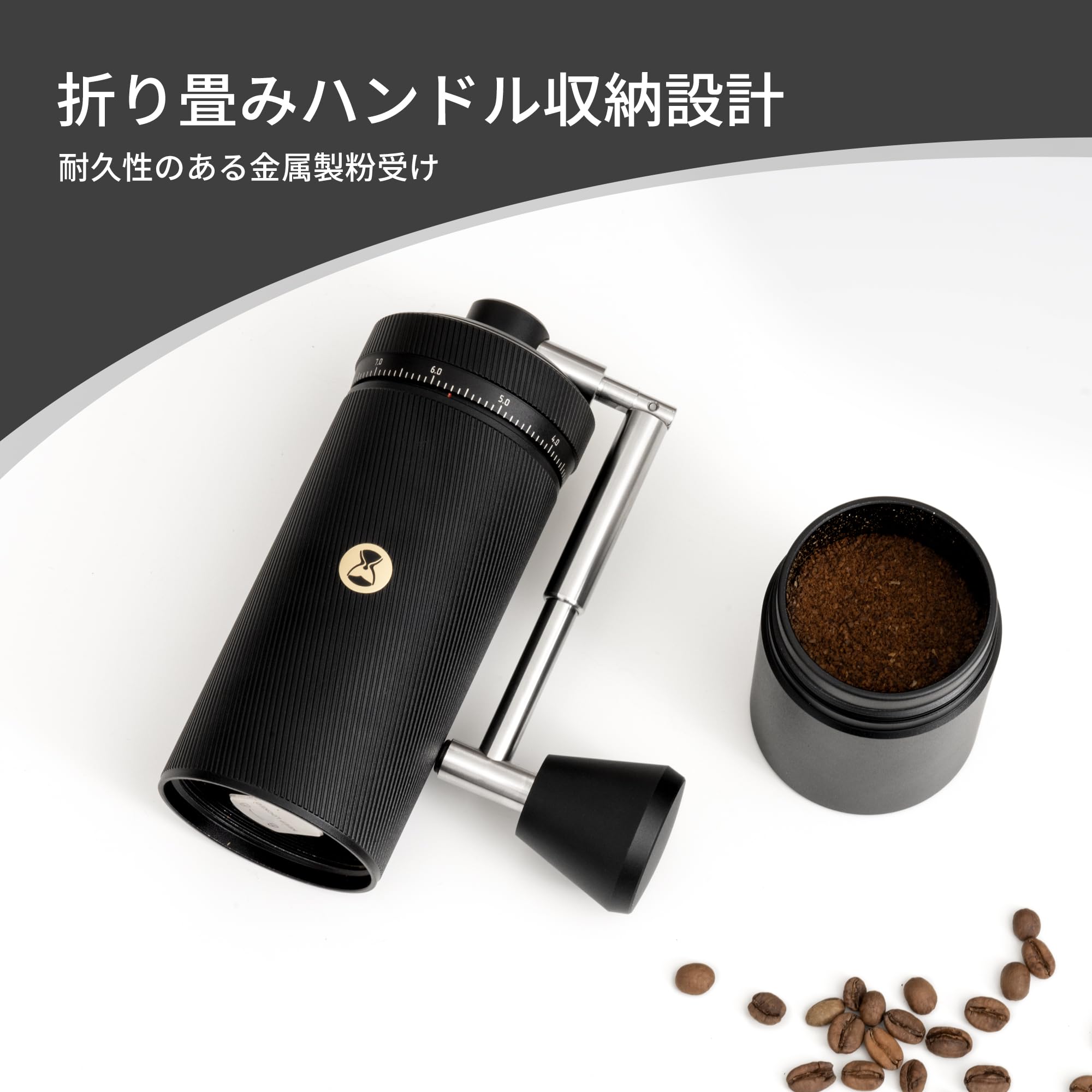 0309-104 TIMEMORE 手挽きコーヒーミル TIMEMORE Chestnut S3 手挽きコーヒーミル 30g 全金属製