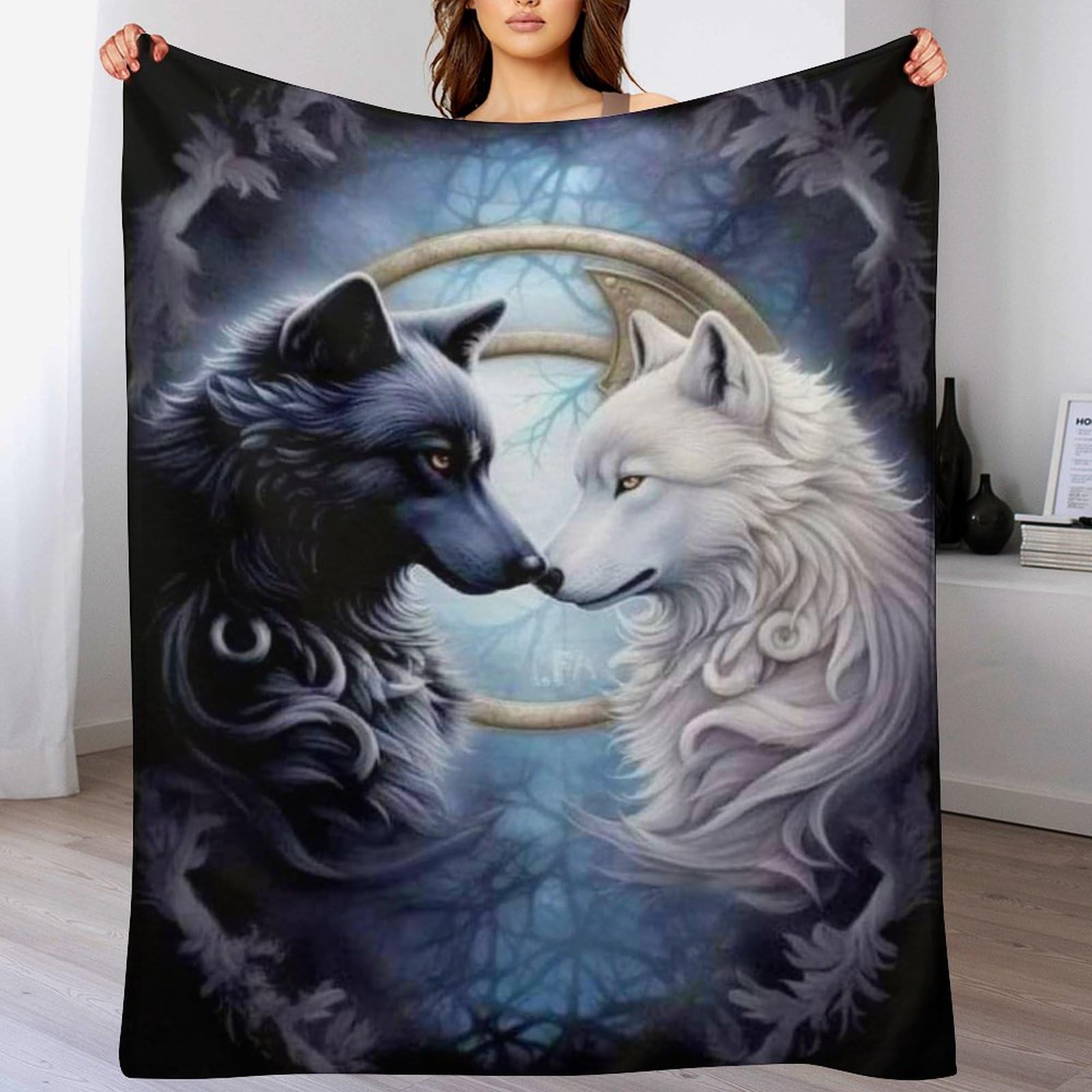 Couverture loup polaire pour des soirées cocooning chaudes sur le canapé