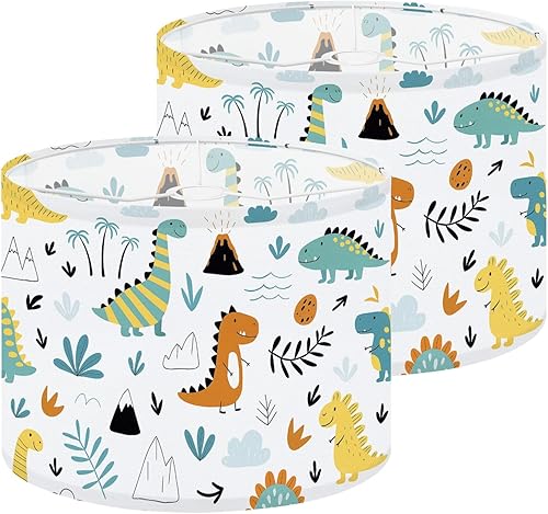 Miniatura 26 de Drum Lamp Shade 70s retro vintage Mid Century Modern Seamless Lampshade for Floor Lamps Table Lamps Pendant Light 13"x10" Replacement Linen Large