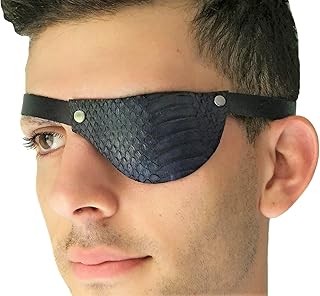 Parche de piel de serpiente negra hecho a man...