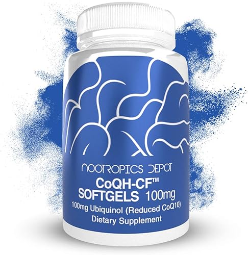Miniatura 2 de Nootropics Depot Cápsulas blandas de ubiquinol CoQH-CF  Suplemento de ubiquinol de 100 mg  60 unidades  CoQ10 reducida
