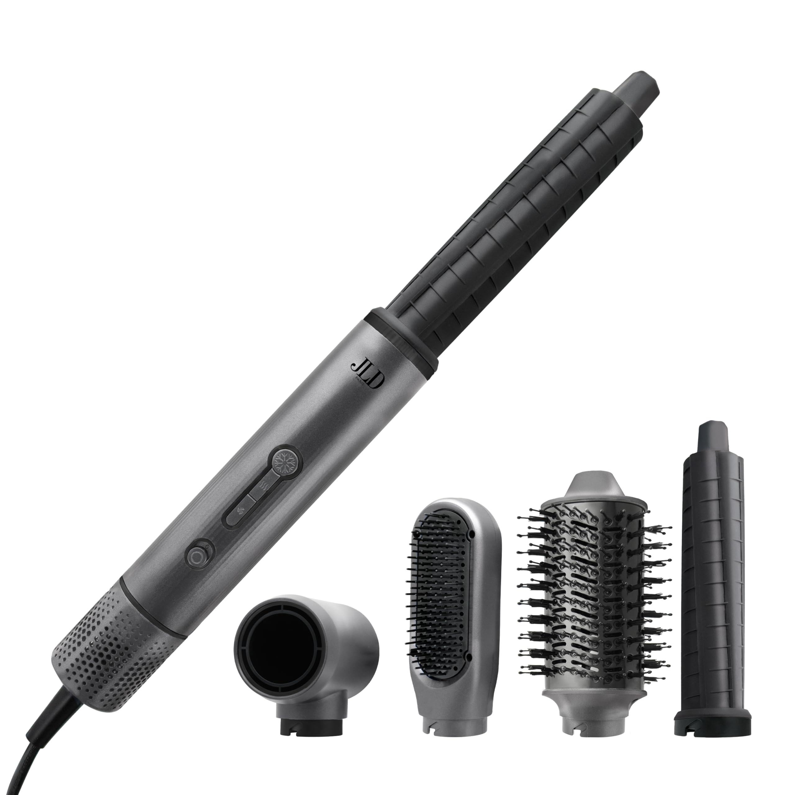 Demeliss Saint Algue – Spazzola rotante da salone – 2 diametri 40 e 50 mm – Asciugatura facile e precisa – Effetto liscio, volume e movimento – Rivestimento in ceramica