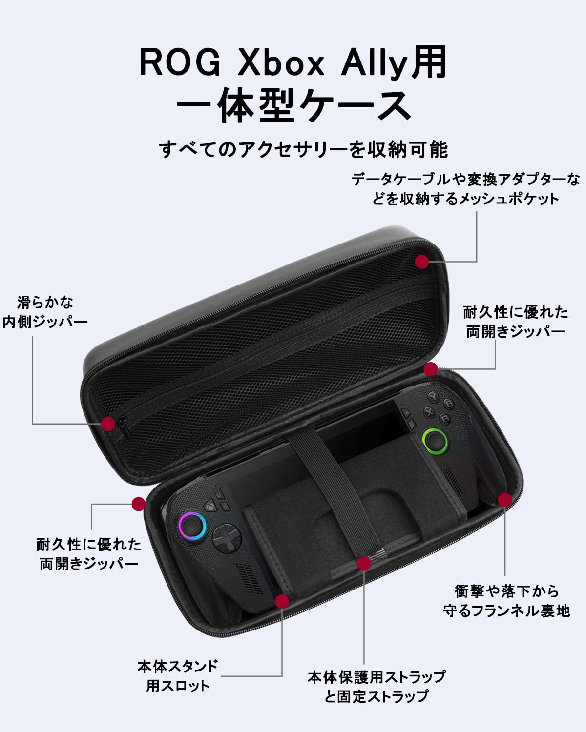 Amazon.co.jp: Miimall for ROG Xbox Ally/Ally X 2025 用収納ケース