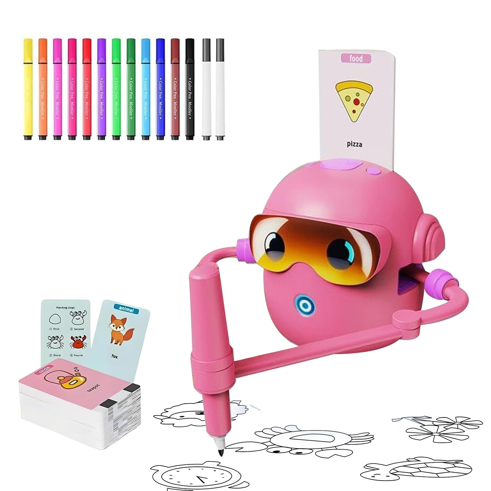 Robot Inteligente de Dibujo Juguete Educativo de Pintura y Creatividad con | Máquina Robot de Arte y Pintura para Niños para Preescolares Estudiantes Familia y Amigos