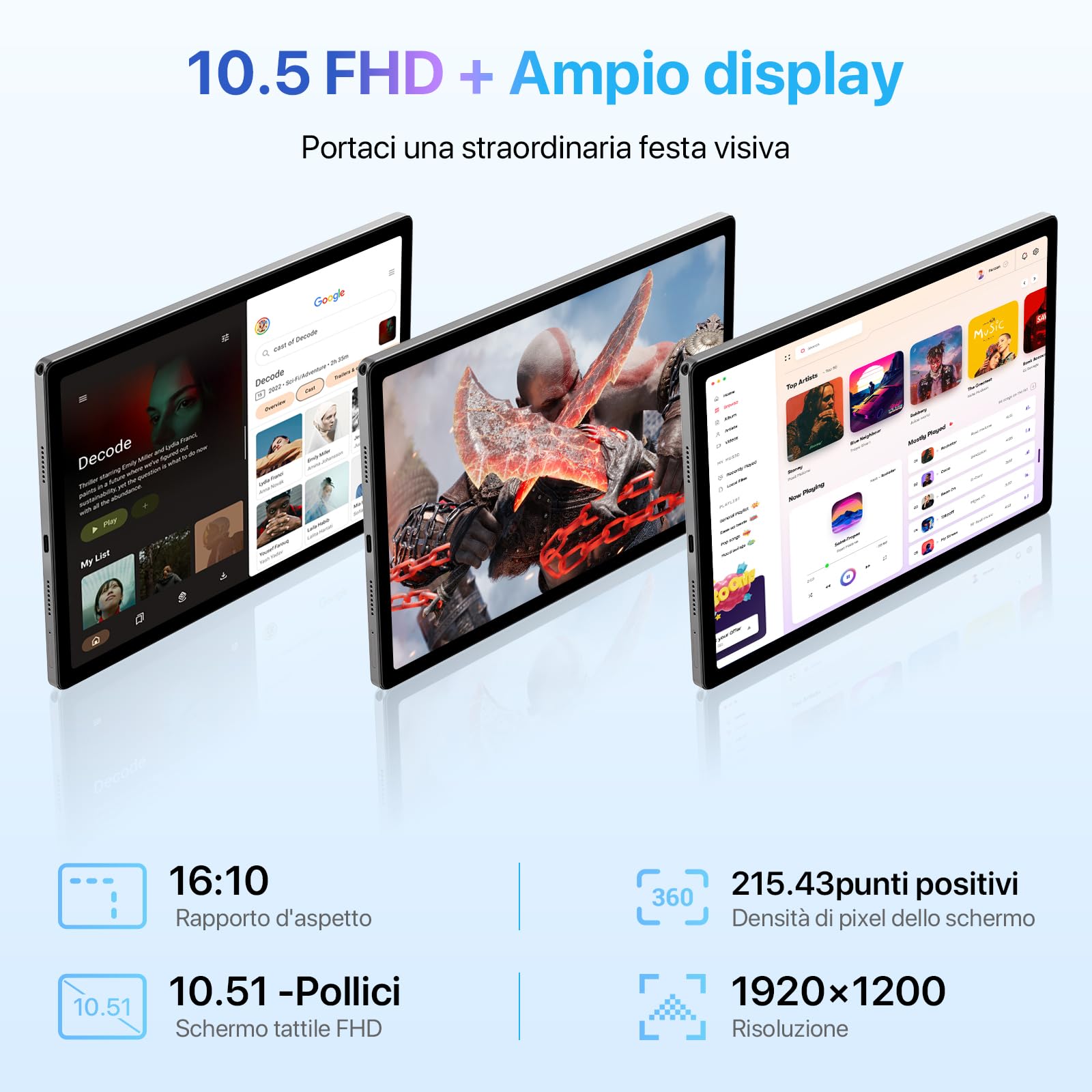 UMIDIGI A13 Tab Tablet 10.5 Inch 2K FHD - Dettaglio