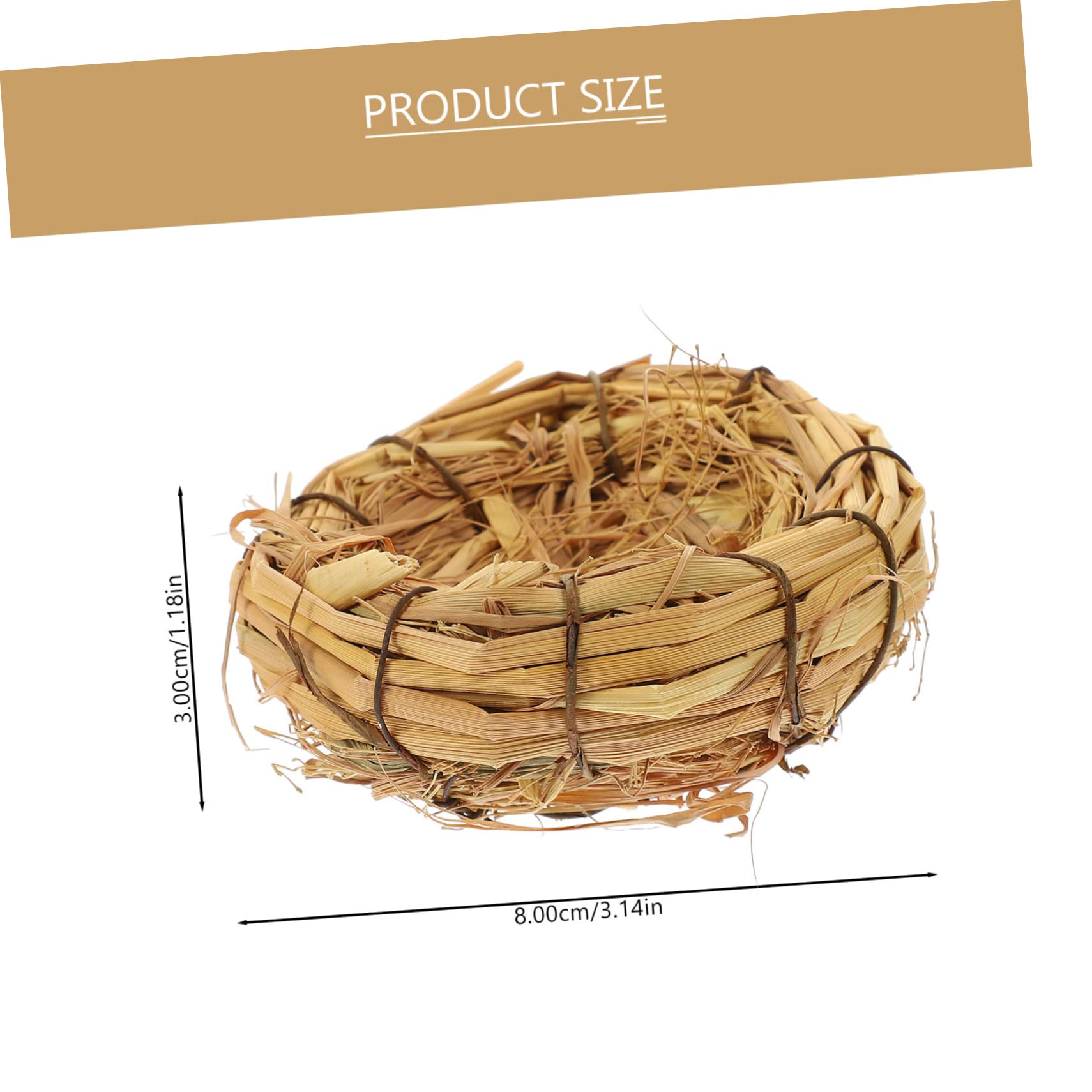 Yardwe 5pcs Hand Woven Decoration for Home Office and Garden for Festivals Weddings and Hideouts for Cockatiels and Other Birds