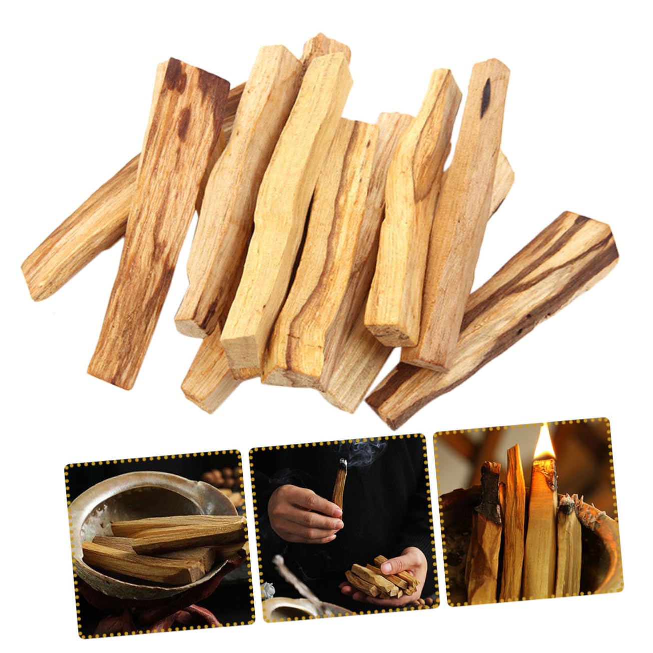 Cabilock 40stücke Natürliche Räucherstäbchen Heiligem Für Yoga Und Meditation Handgefertigte Smudge Sticks Für Raumreinigung Und Aromatherapie Für Schlafzimmer Meditationsraum Und