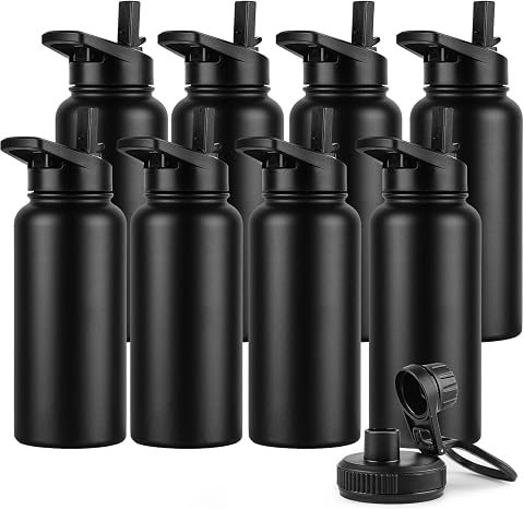 DOMICARE 32 oz Insulated Water Bottle Bulk, Vacuum Insula...