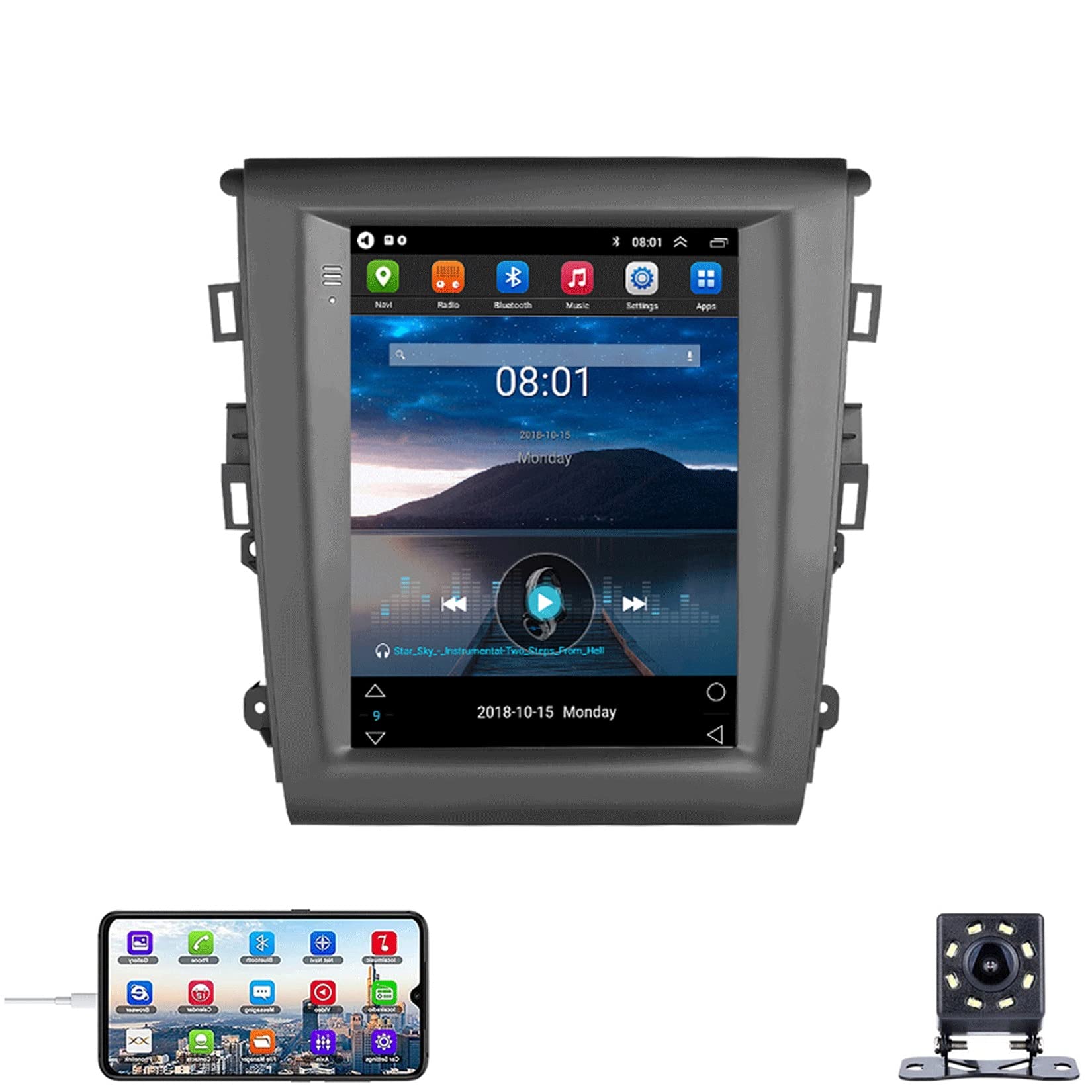 Autoradio GPS de 9'' pour Ford Mondeo, idéal pour vos longs trajets en famille