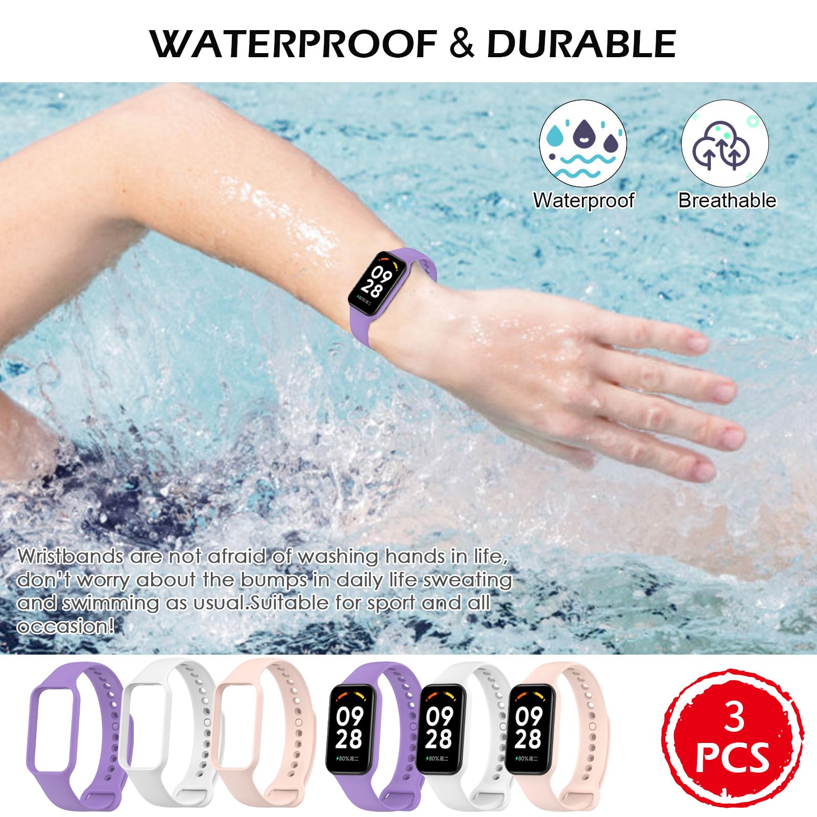 Framed Metal Strap For Xiaomi Redmi Smart Band 2 Wristband Watch Band For Xiaomi Band 8 Active I3672835772