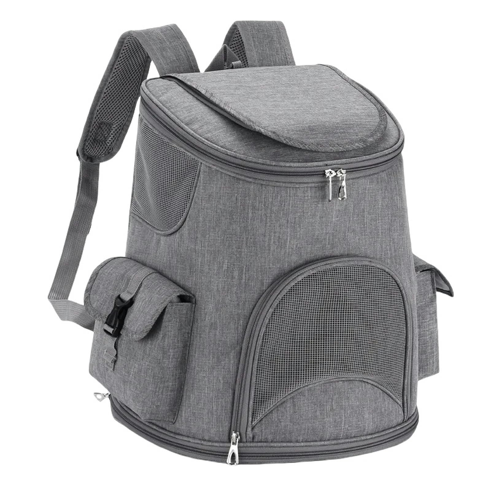 Zaino per Animali Domestici Zaino per Animali Domestici con Due Tasche Laterali Piccole E Grandi per Escursioni E Campeggio