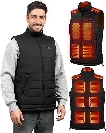 Heated Vest for Men, Warming Mens Heated Vst Electric, Lightweight Heating Vst