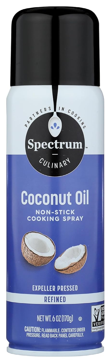 Spectrum Culinary, Coconut Oil Non-Stick Cooking Spray, 6 oz (Pack of 6)