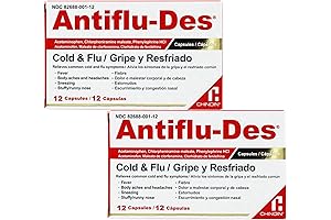 ANTIFLU-DES Cold and Flu Symptoms Relief, Fever Reducer