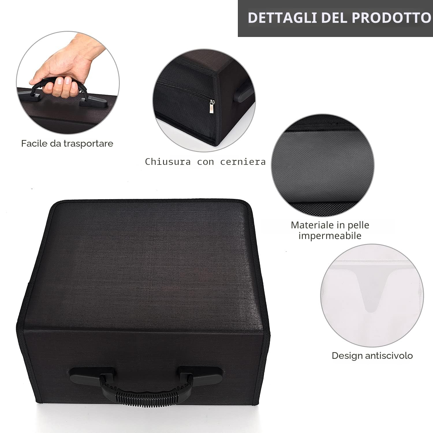 alavisxf xx Custodia per CD, capacità 432, porta DVD, resistente, con cerniera, organizer per film, media, raccoglitore per auto, casa, ufficio, viaggi