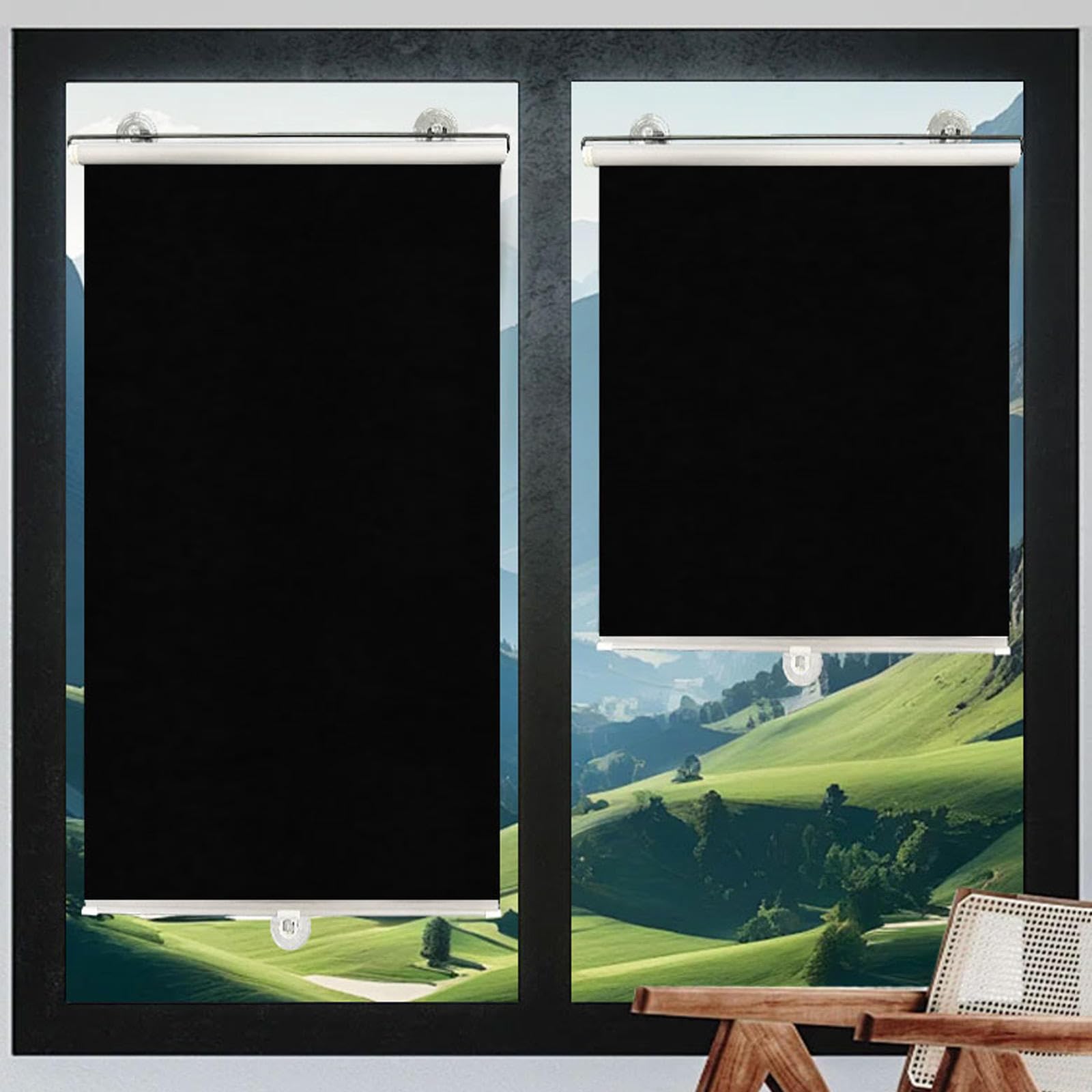 Portable 100 % ES pour blocage temporaire de la lumière sans perçage 75 x 190 cm