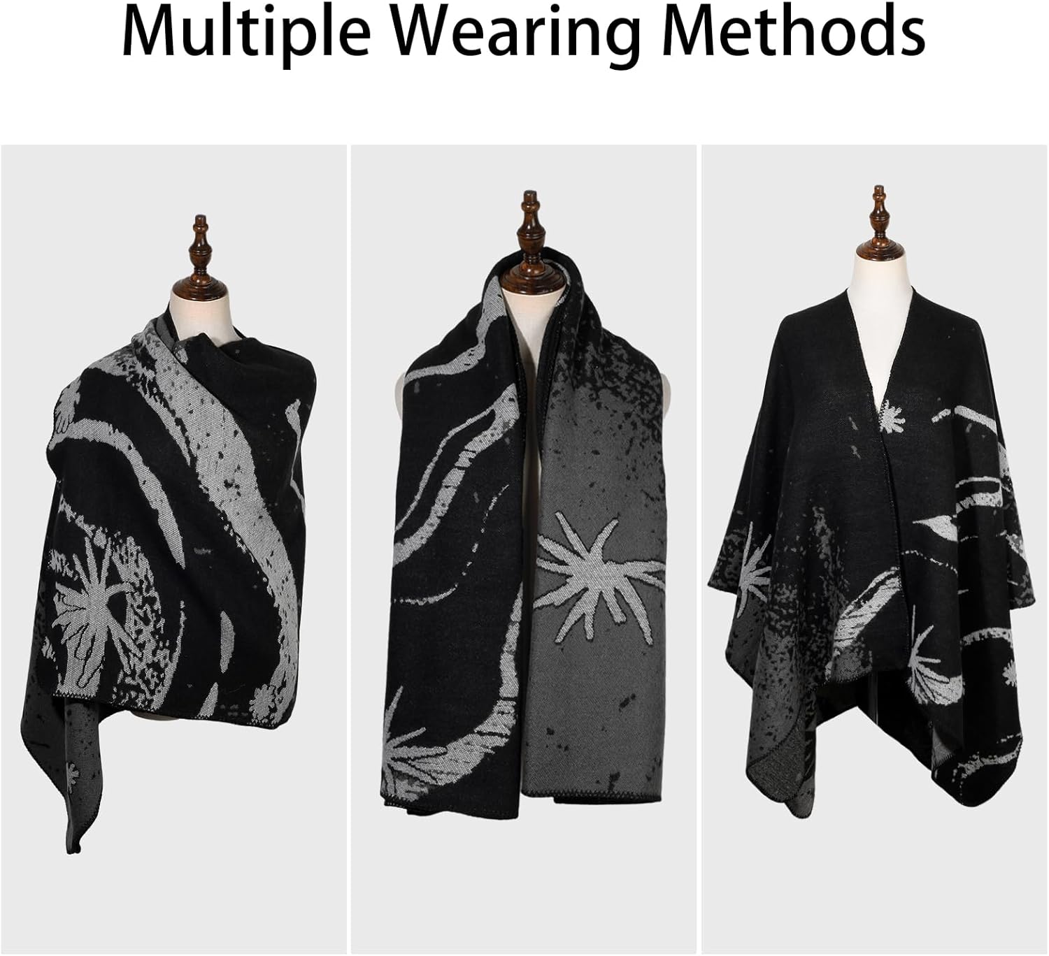 Womens Pashmina Shawls and Wraps Soft Winter Warm Oversized Blanket Scarf - Image 5