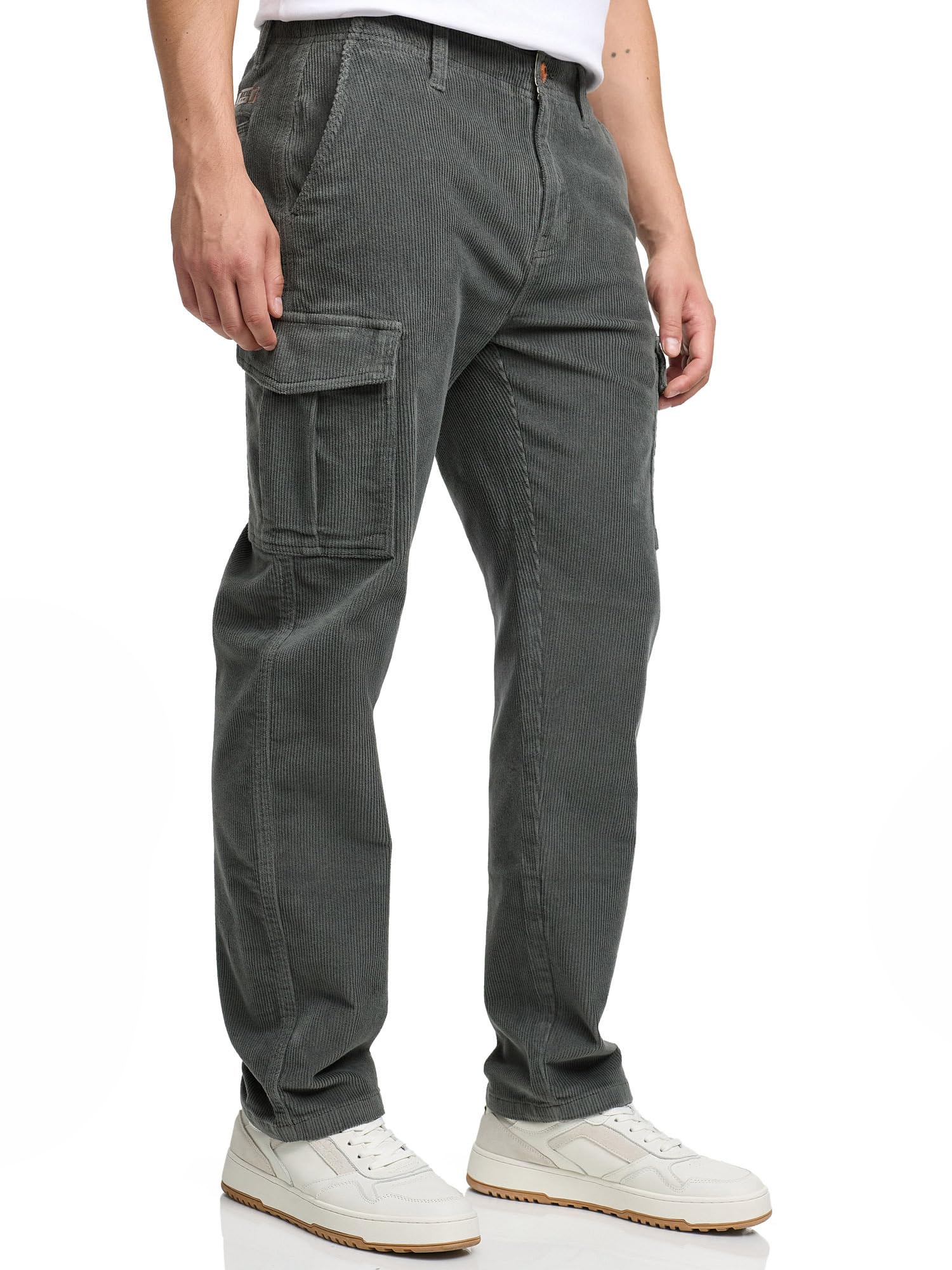 Indicode Pantalones de pana para hombre INJammon con elástico de algodón | Pantalones de hombre Pantalones de ocio para hombre