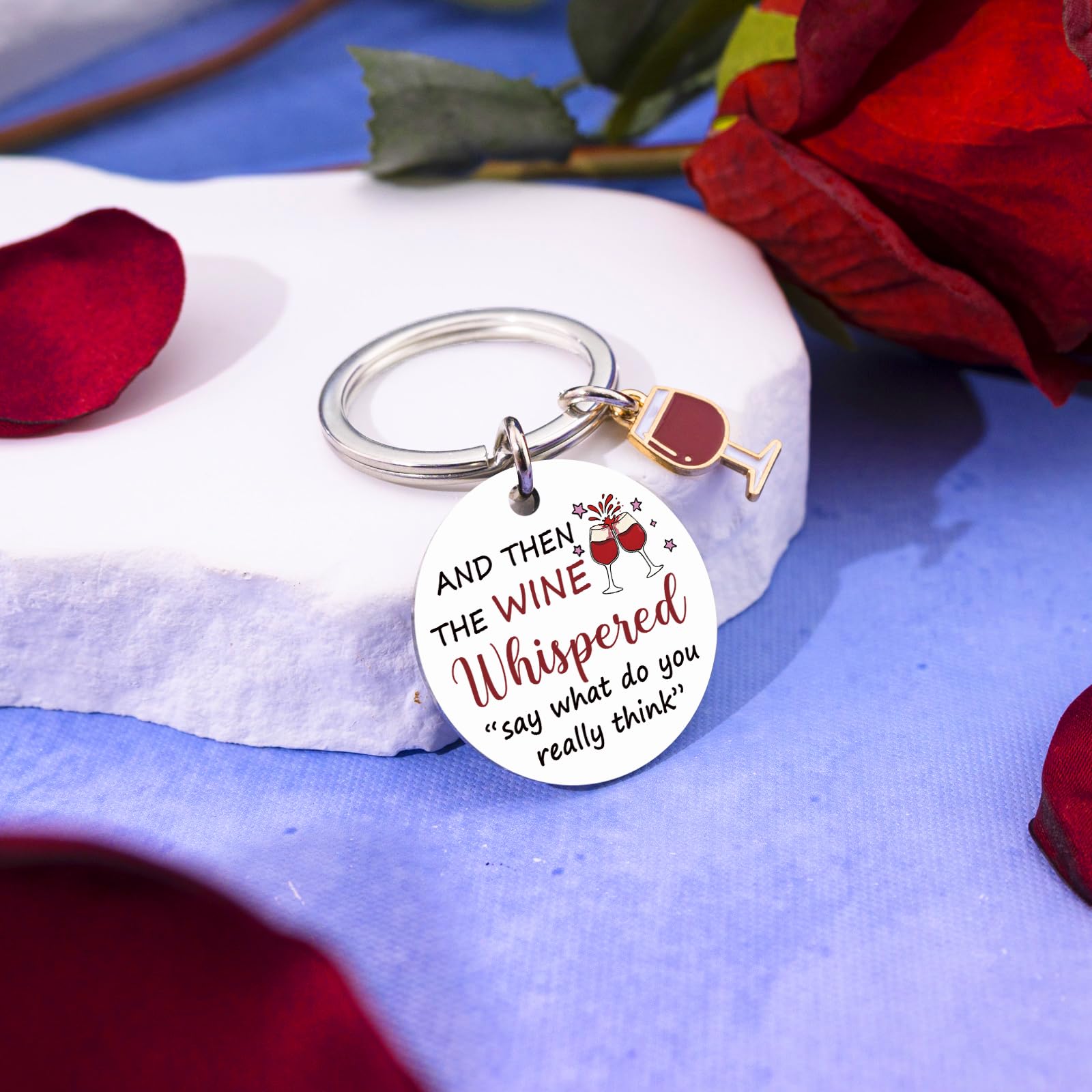 Wine Gifts For Women Men Wine Accessories For Wines Lovers Funny Wines Themed Gifts Funny Keychain Birthday Christmas Gift For Friends Stocking Stuffers For Adult